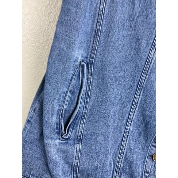 Skyline Collection Blue Sleeveless Button Up Denim Top Women size XL Classic - Picture 8 of 15